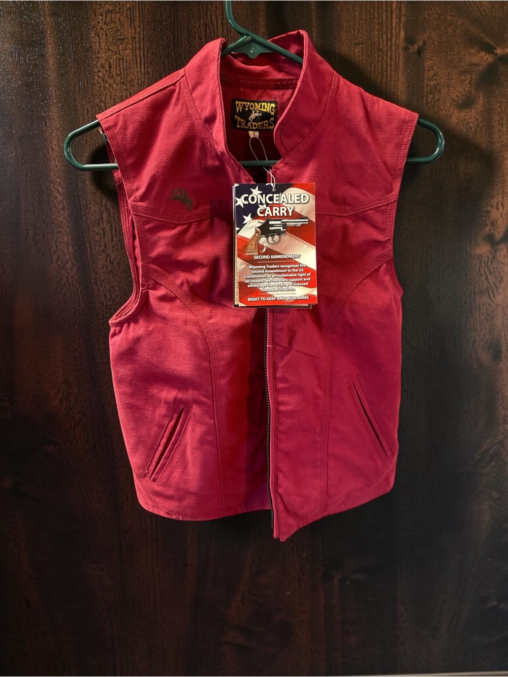 Women's Red Concealed Carry Vest